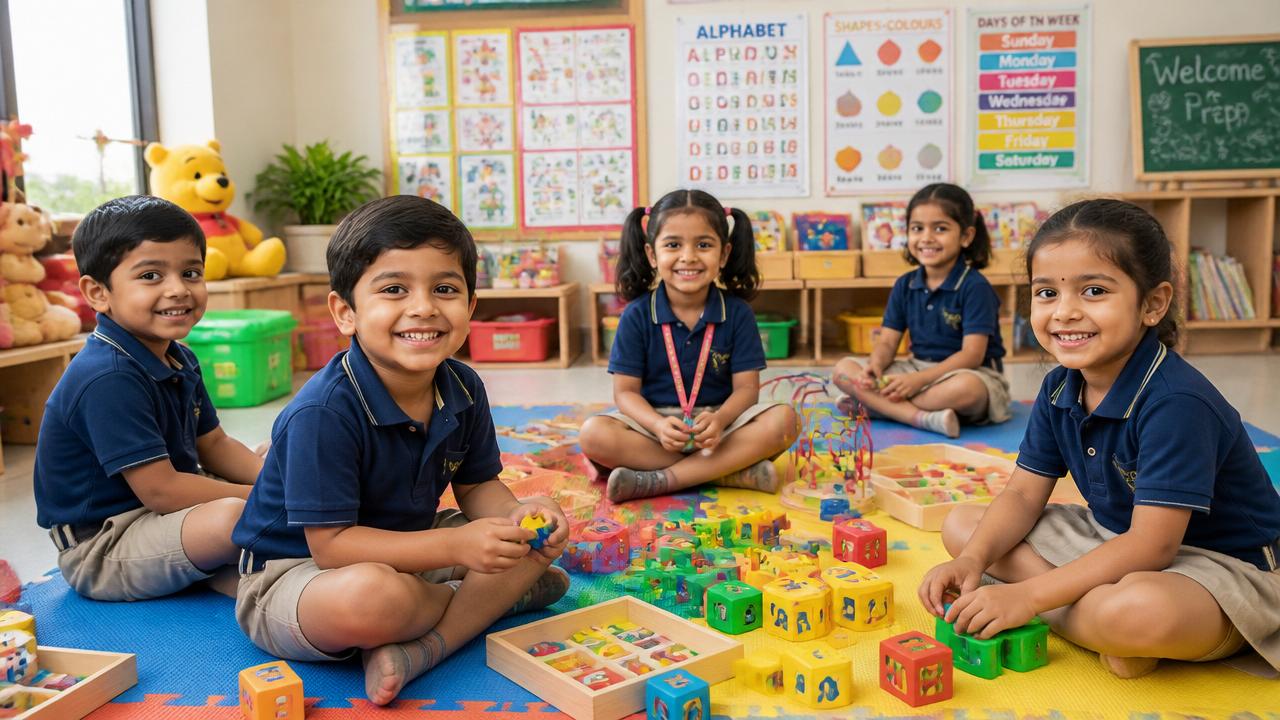 Pre-primary Indian students